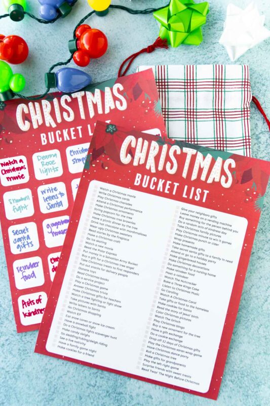 The Ultimate Christmas Bucket List {FREE PRINTABLE} - Play Party Plan