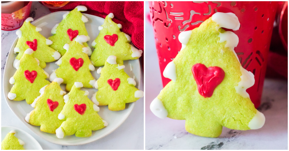 Grinch Sugar Cookies - BEST Easy Recipe💚