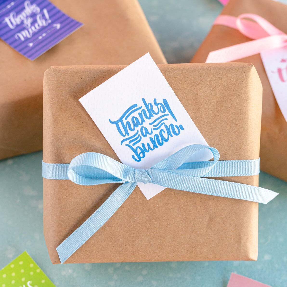 Simple Gift Bags and Printable Gift Tags - Hoosier Homemade