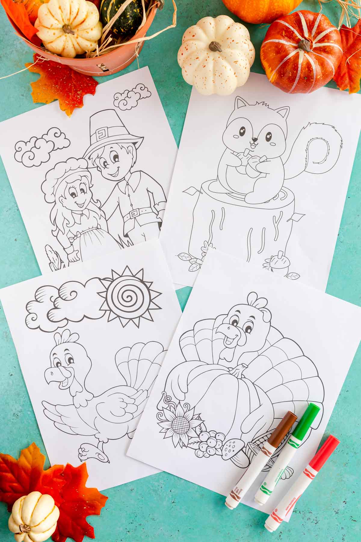 1 Pack Fall Thanksgiving Coloring Tablecloth for Kids, Disposable  Thanksgiving Turkey Pumpkin Color-in Paper Table Cover, Fall Thanksgiving  Activity