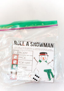 2 Fun Roll a Snowman Game Ideas {Free Printable} - Play Party Plan