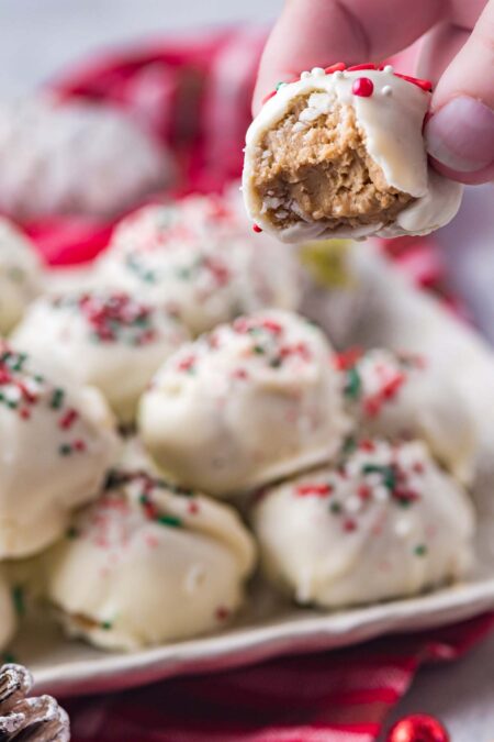 Easy Peanut Butter Snowballs - Play Party Plan