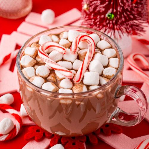 Candy Cane Hot Cocoa - On My Kids Plate