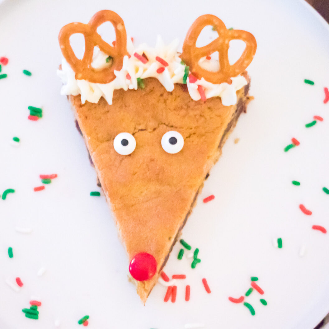 Chocolate Chip Reindeer Cake