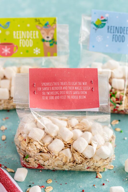 Free Printable Reindeer Food Tags - Play Party Plan