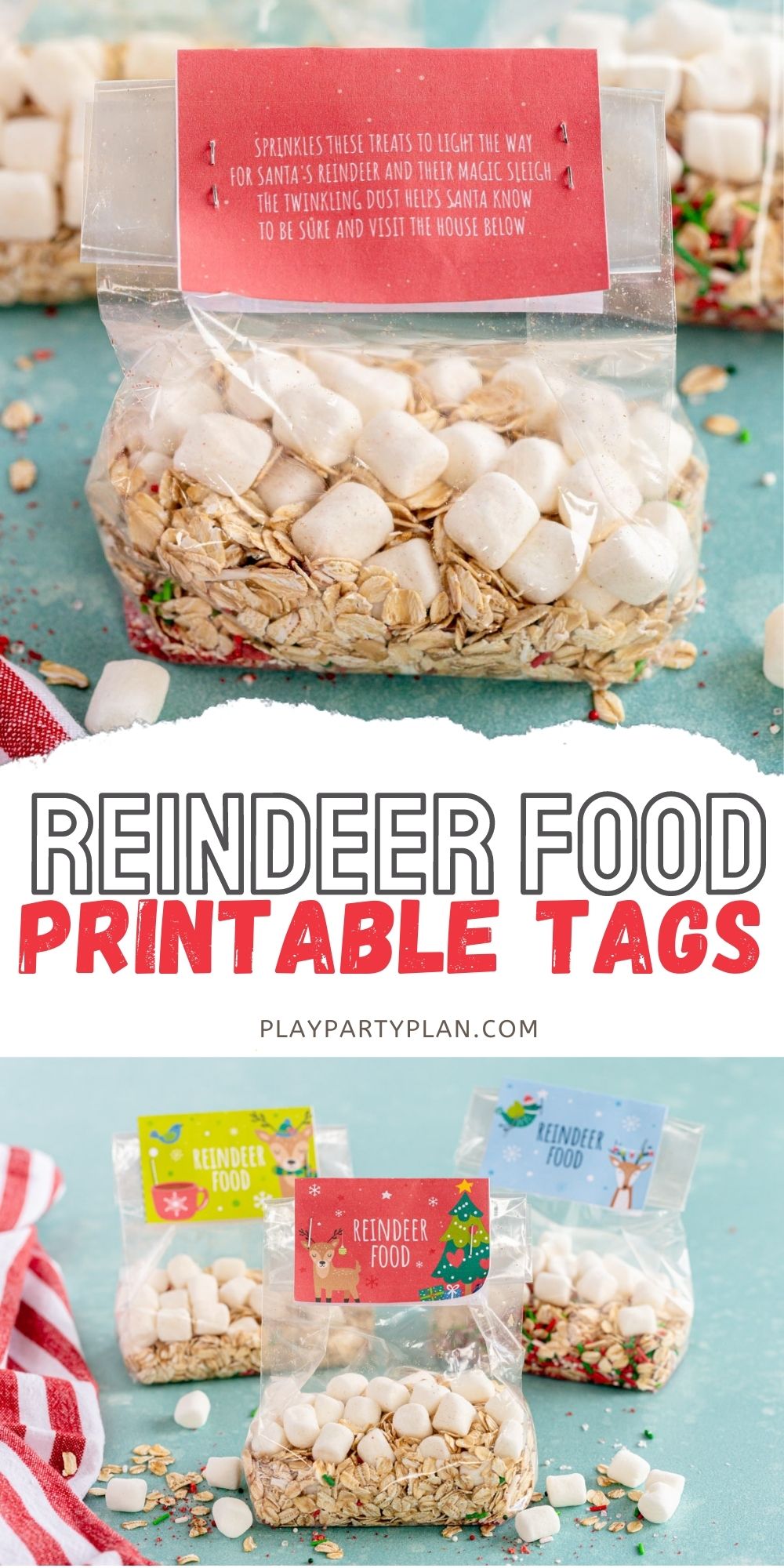 Free Printable Reindeer Food Tags - Play Party Plan