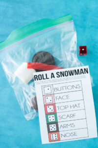 2 Fun Roll a Snowman Game Ideas {Free Printable} - Play Party Plan