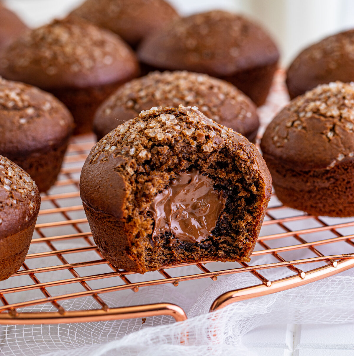 Easy Chocolate Nutella Muffins