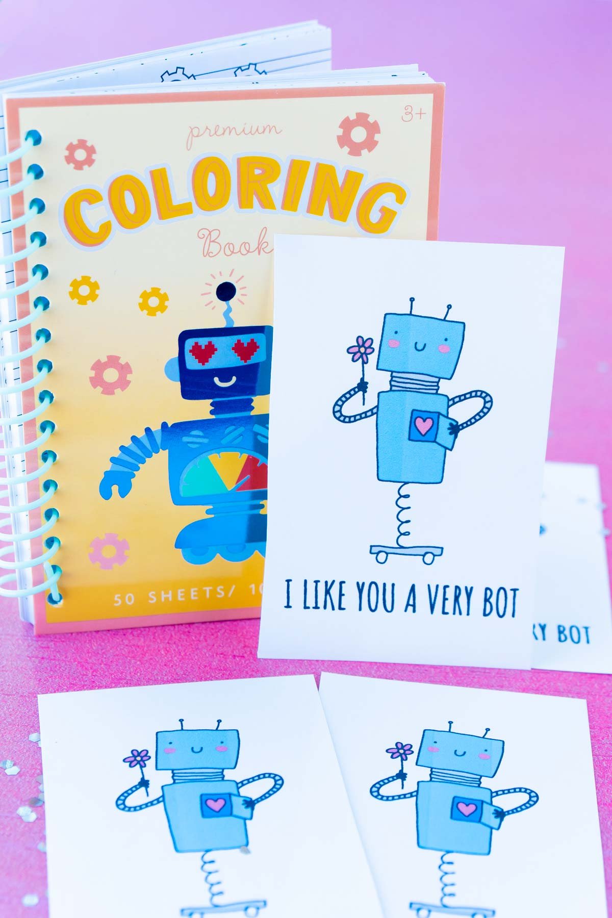 Free Printable Robot Valentine Cards Realsimple