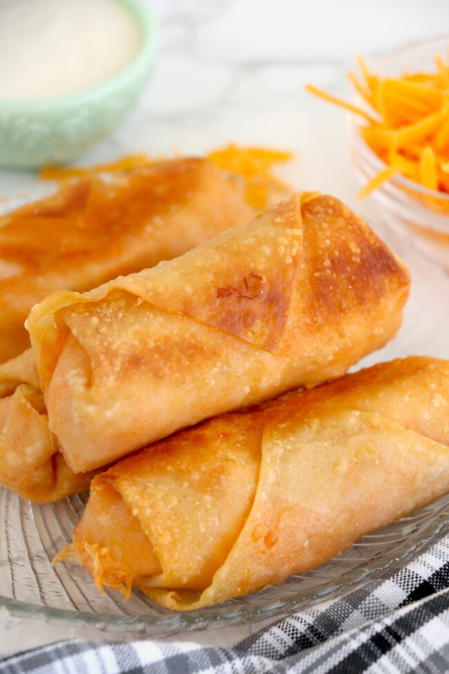 Easy Buffalo Chicken Egg Rolls (Fry Or Air Fry) - Play Party Plan