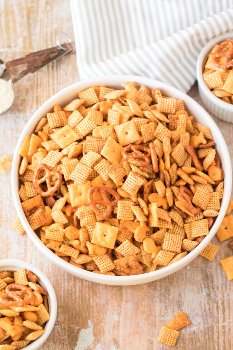 Easy Homemade Cheddar Chex Mix Recipe Play Party Plan 9702