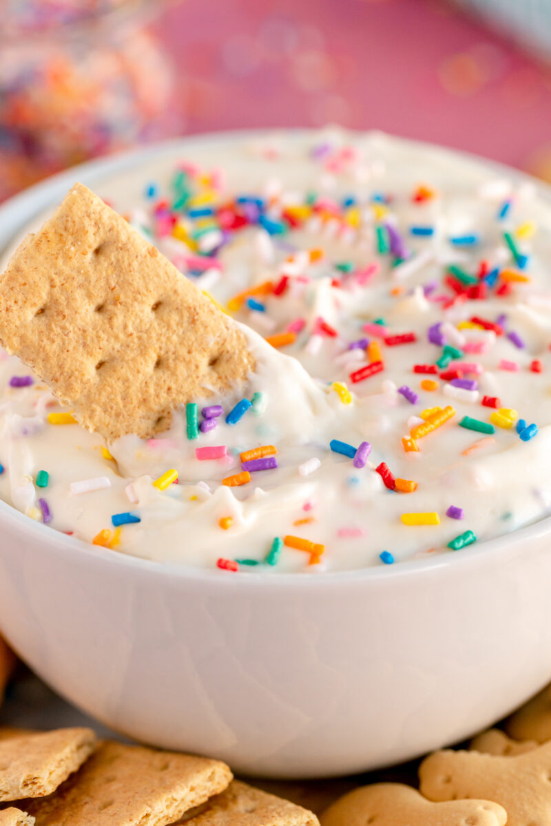 Easy Funfetti Dip {NoBake} Play Party Plan