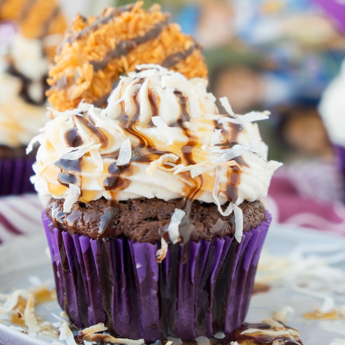 Easy Samoa Cupcakes with Buttercream Frosting