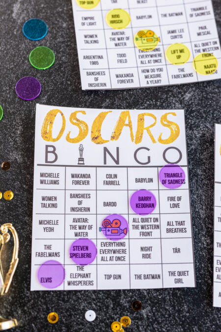 Free Printable 2023 Oscars Bingo Cards - Play Party Plan