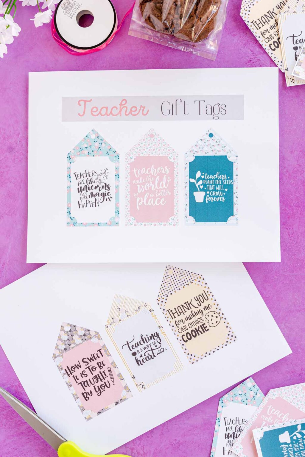 FREE Printable Teacher Appreciation Gift Tags - Play Party Plan