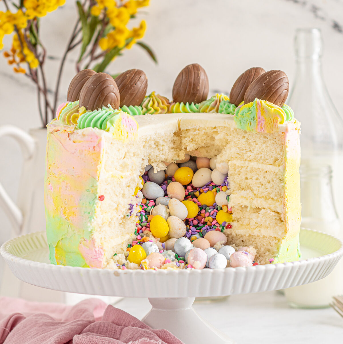 Easy Surprise Easter Egg Cake