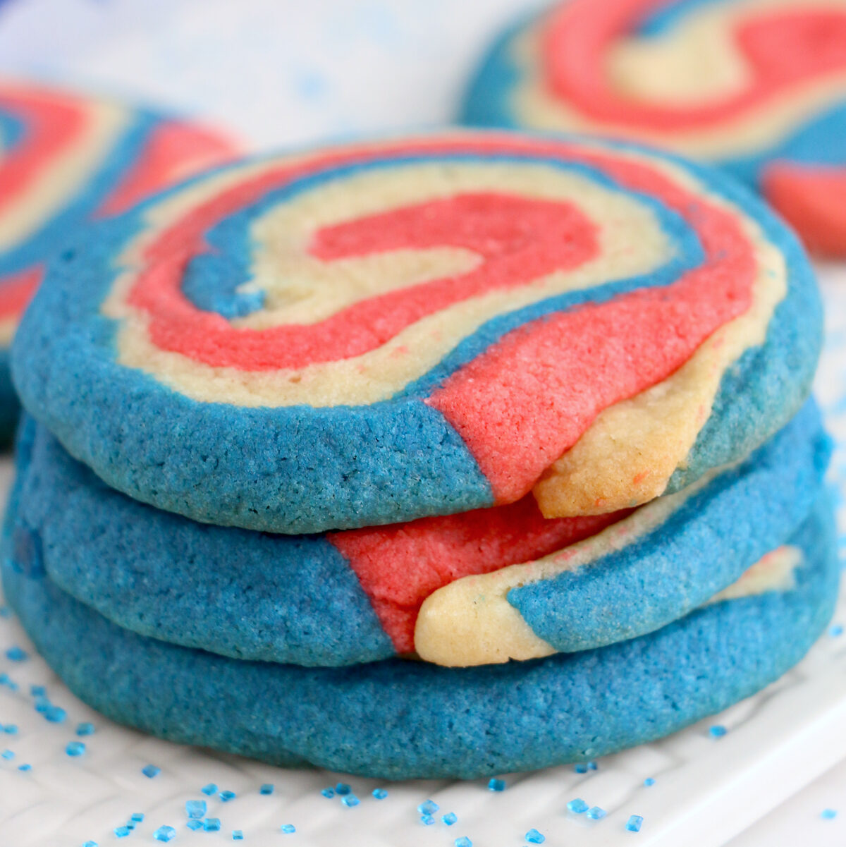 Easy 4th of July Pinwheel Cookie Recipe