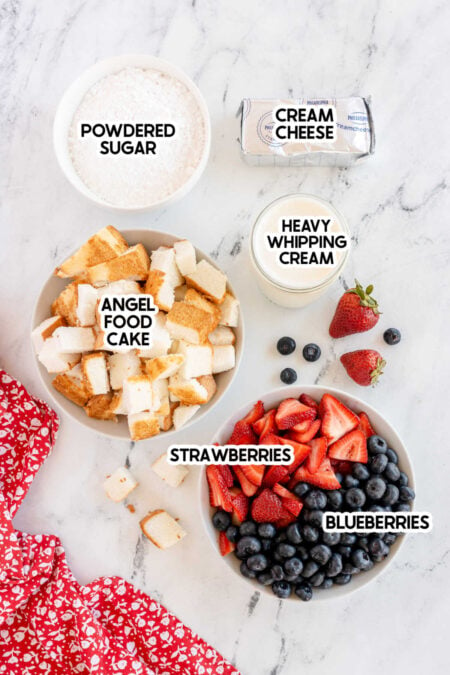 Quick and Easy Berry Cheesecake Fluff Salad - Play Party Plan