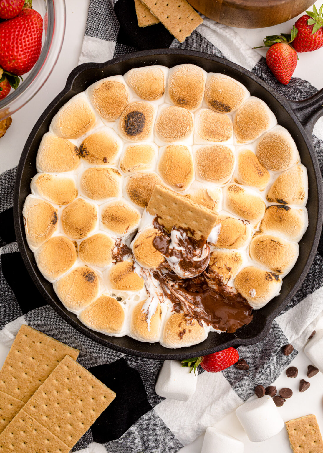 Simple Smores Dip Recipe {Made in the Oven} - Play Party Plan
