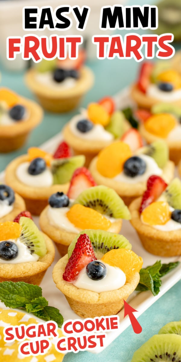 Easy Mini Fruit Tart Recipe {Sugar Cookie Tarts} Play Party Plan