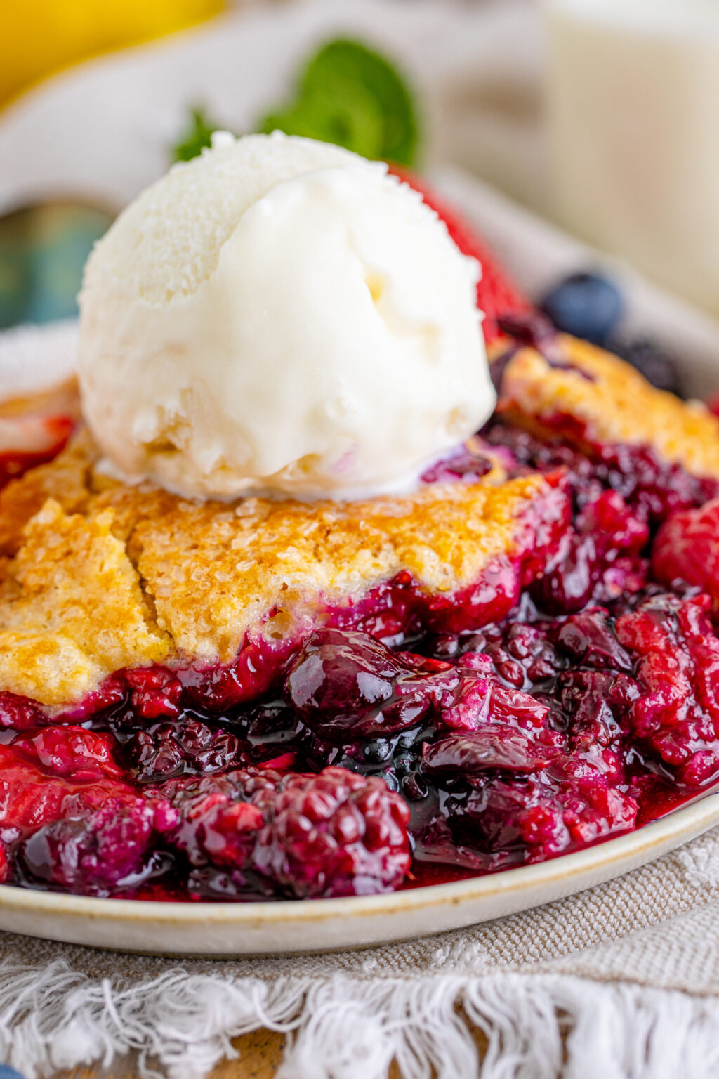 Easy Mixed Berry Cobbler Recipe Play Party Plan