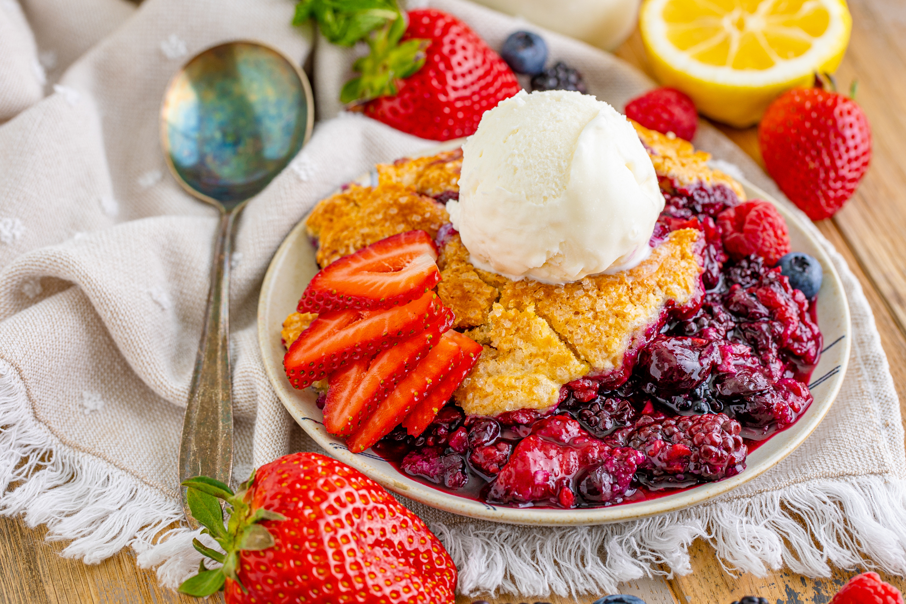 Easy Mixed Berry Cobbler Recipe Play Party Plan