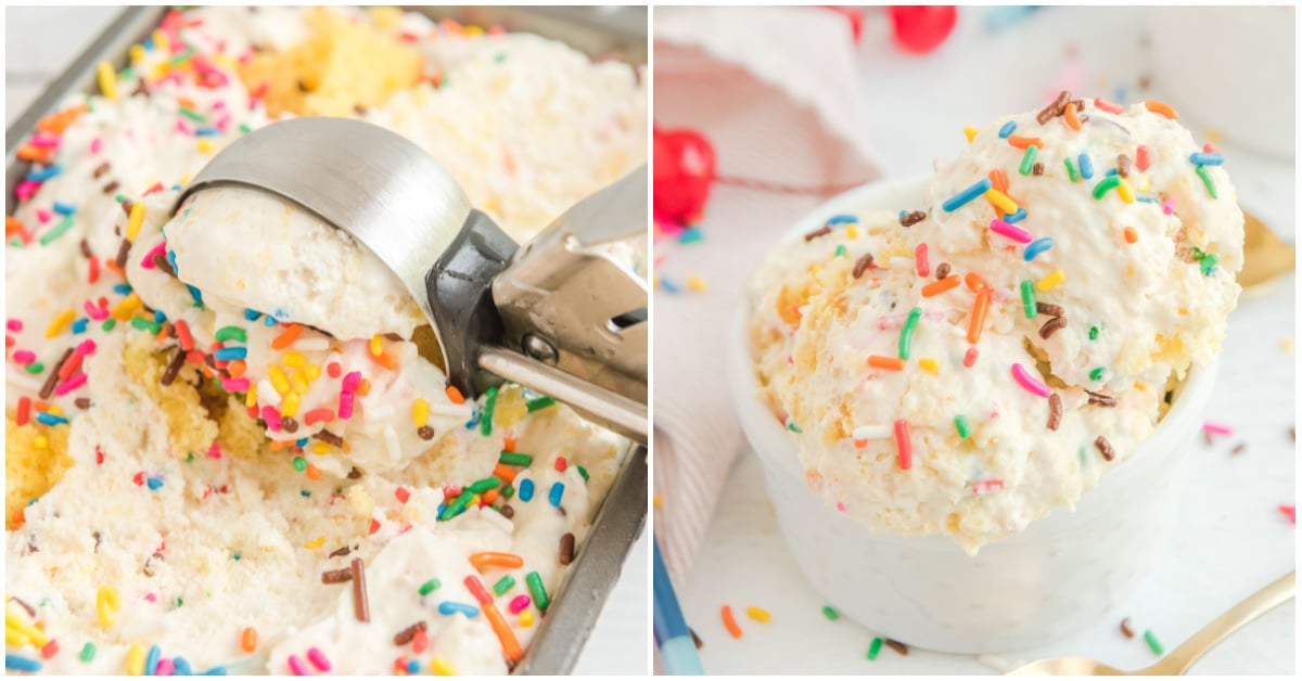 Best Birthday Cake Ice Cream Recipe (No Churn) - Play Party Plan