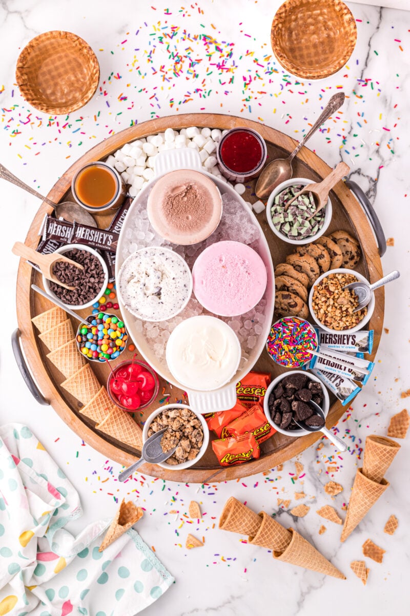 DIY Ice Cream Sundae Bar & Topping Ideas - Play Party Plan