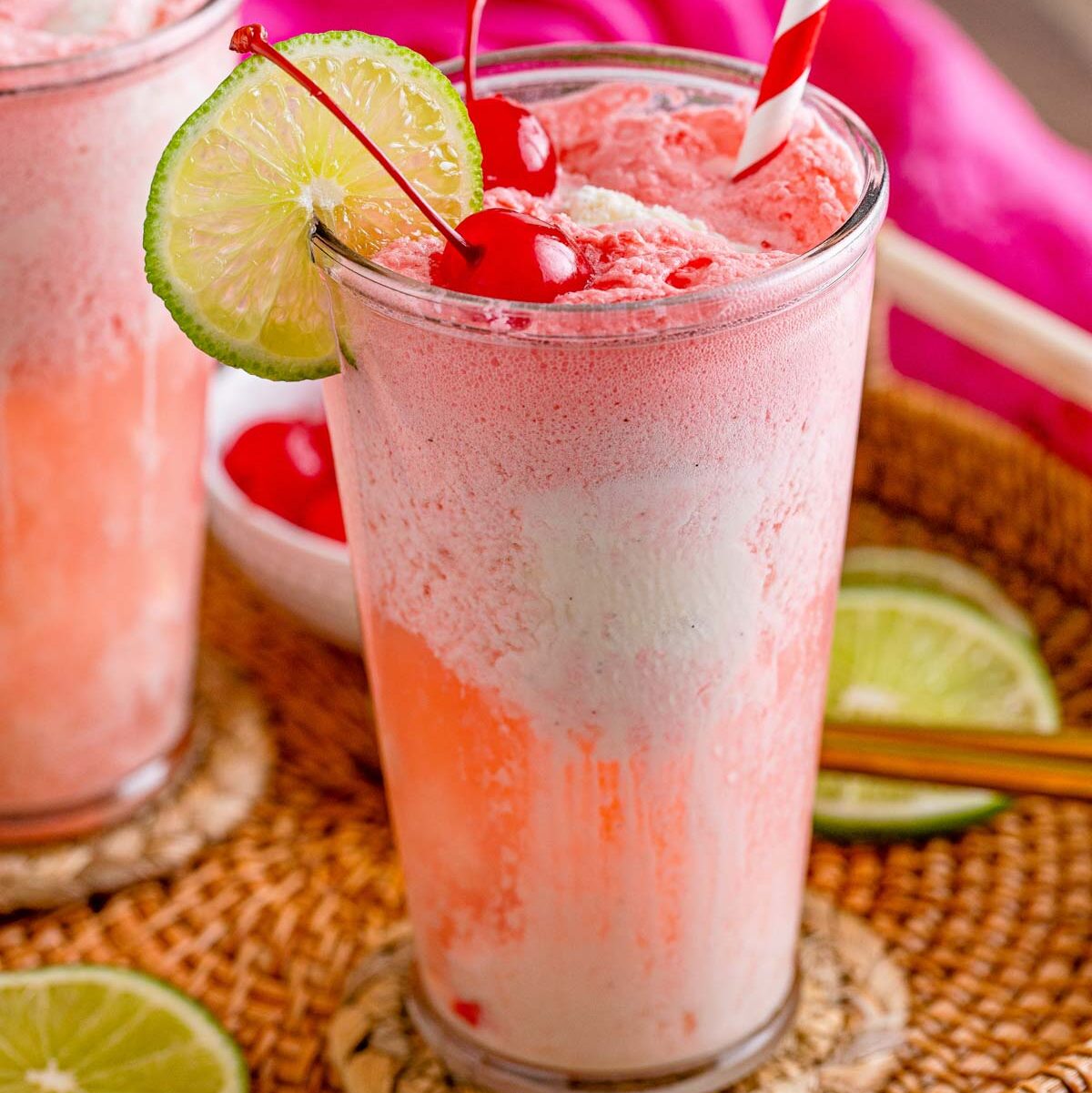 Easy Shirley Temple Ice Cream Float