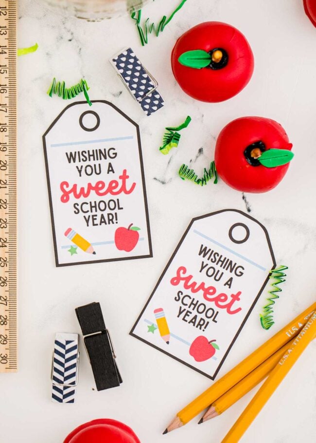 Free Printable Sweet Teacher Gift Tags - Play Party Plan