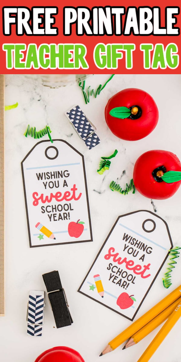 Free Printable Sweet Teacher Gift Tags - Play Party Plan