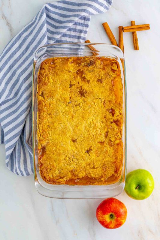 Easy Caramel Apple Dump Cake - Play Party Plan