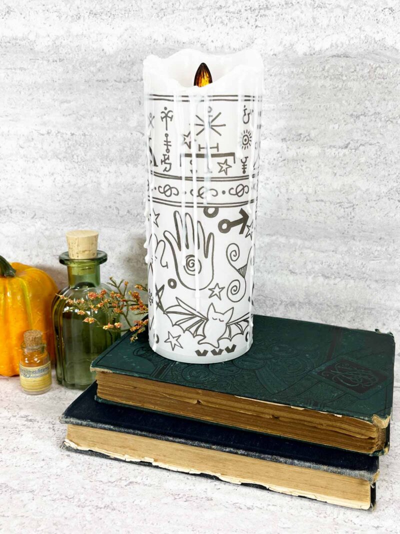 DIY Hocus Pocus Black Flame Candle Play Party Plan   Hocus Pocus Black Flame Candle 9 800x1067 