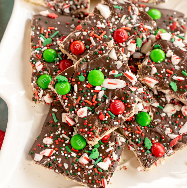 Easy Chocolate Christmas Bark Recipe - Play Party Plan