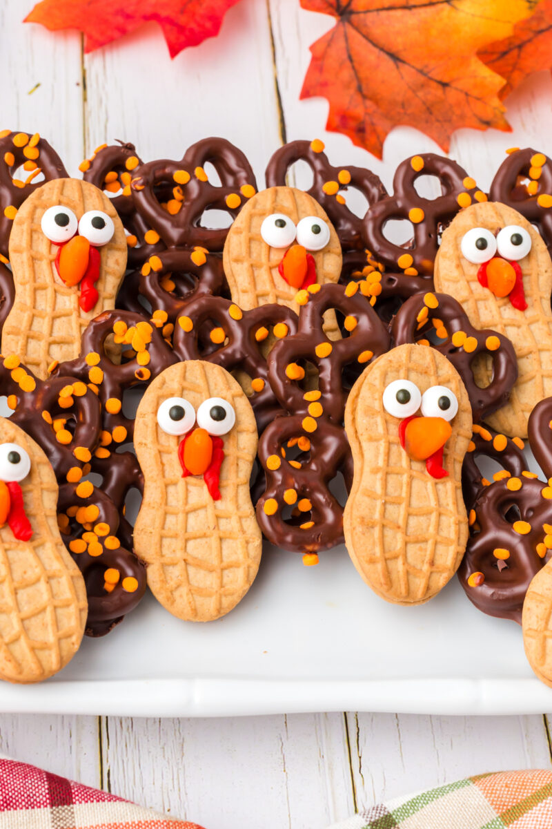 Easy No Bake Turkey Cookies for Thanksgiving - Play Party Plan
