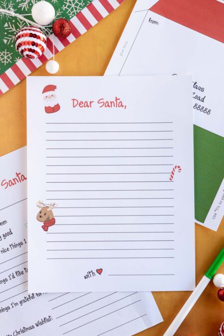 Free Printable Letter to Santa Templates for Kids - Play Party Plan