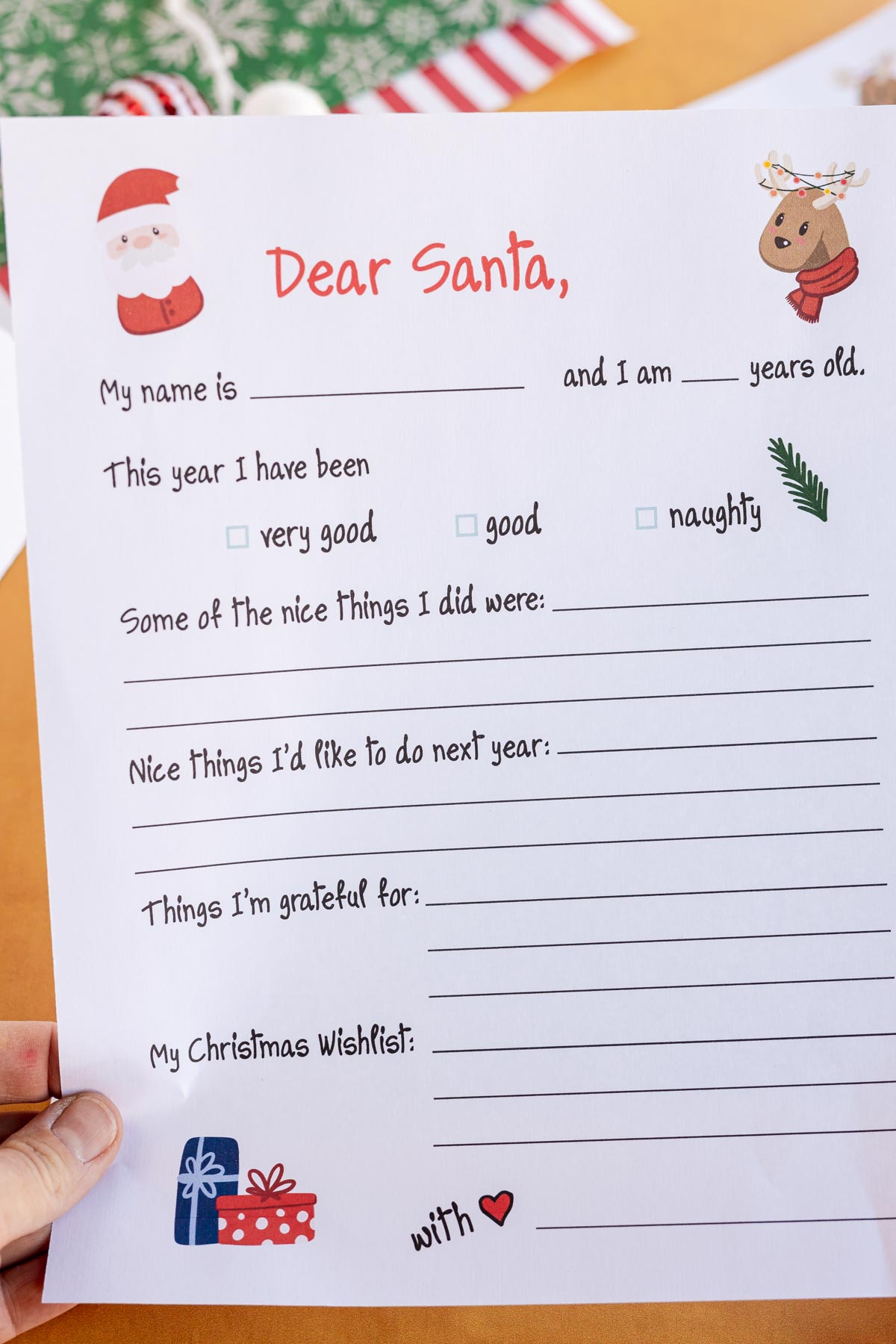 Free Printable Letter to Santa Templates for Kids - 67