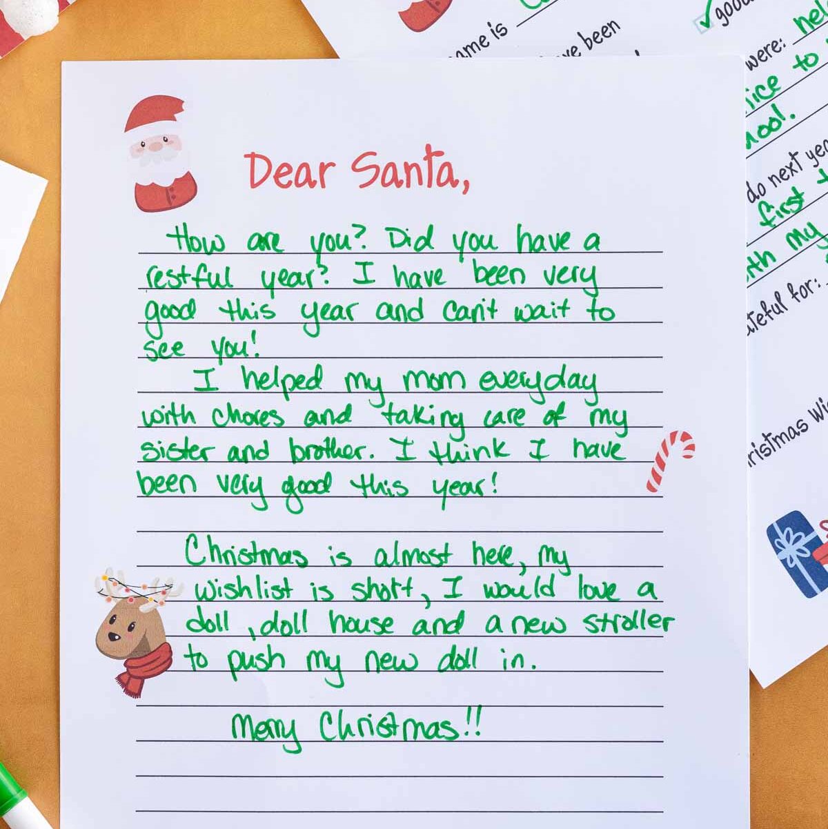 letter from santa to kid template