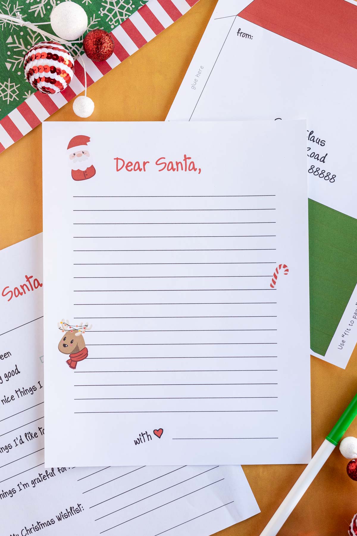 Free Printable Letter to Santa Templates for Kids - 58