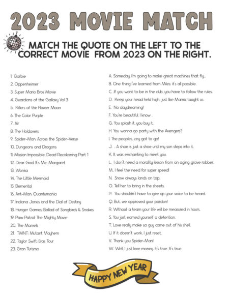 Free Printable 2024 New Year's Trivia Games - Play Party Plan