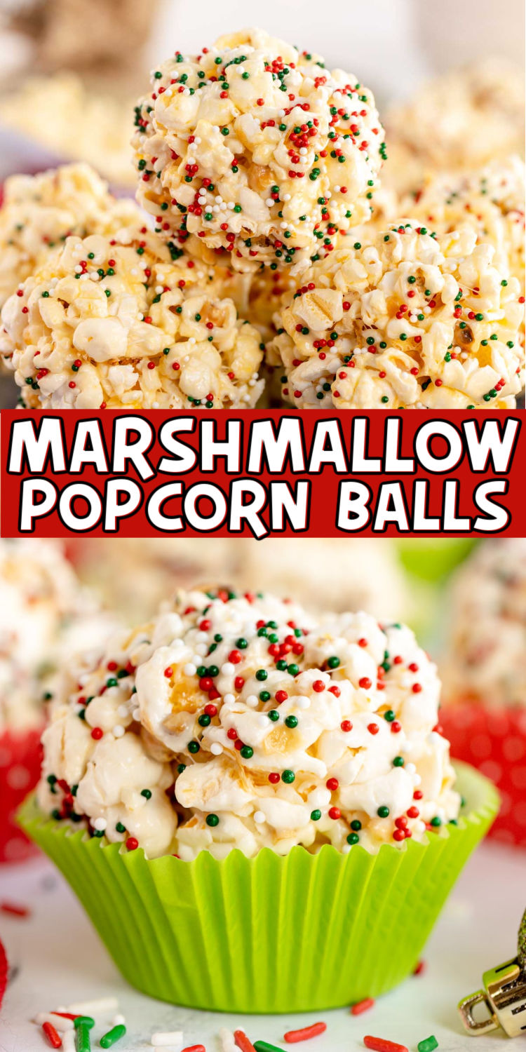 Easy Marshmallow Popcorn Balls (for Holidays) - Play Party Plan