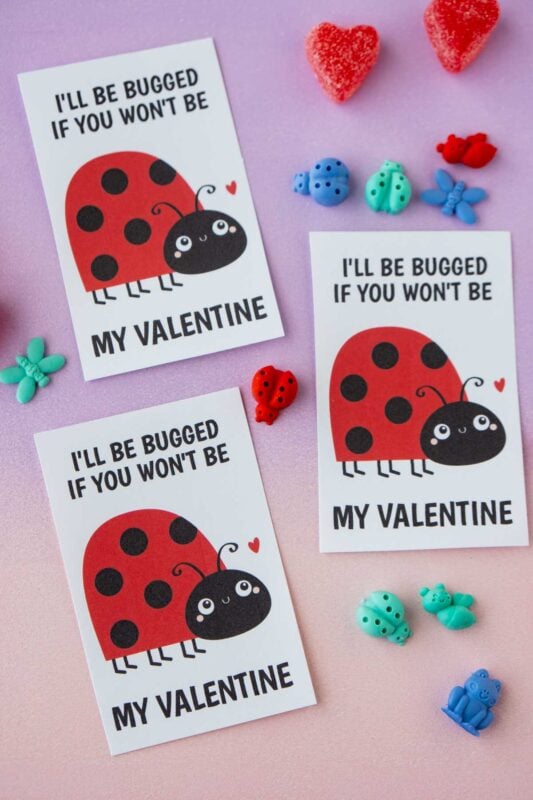 Free Bee My Valentine Printable Cards - Play Party Plan