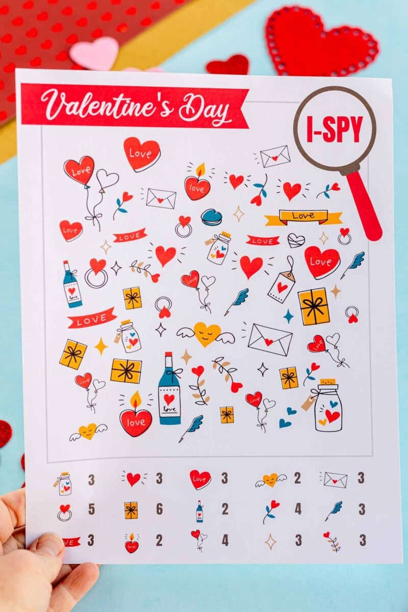 Free Printable Valentine I Spy Game - Play Party Plan