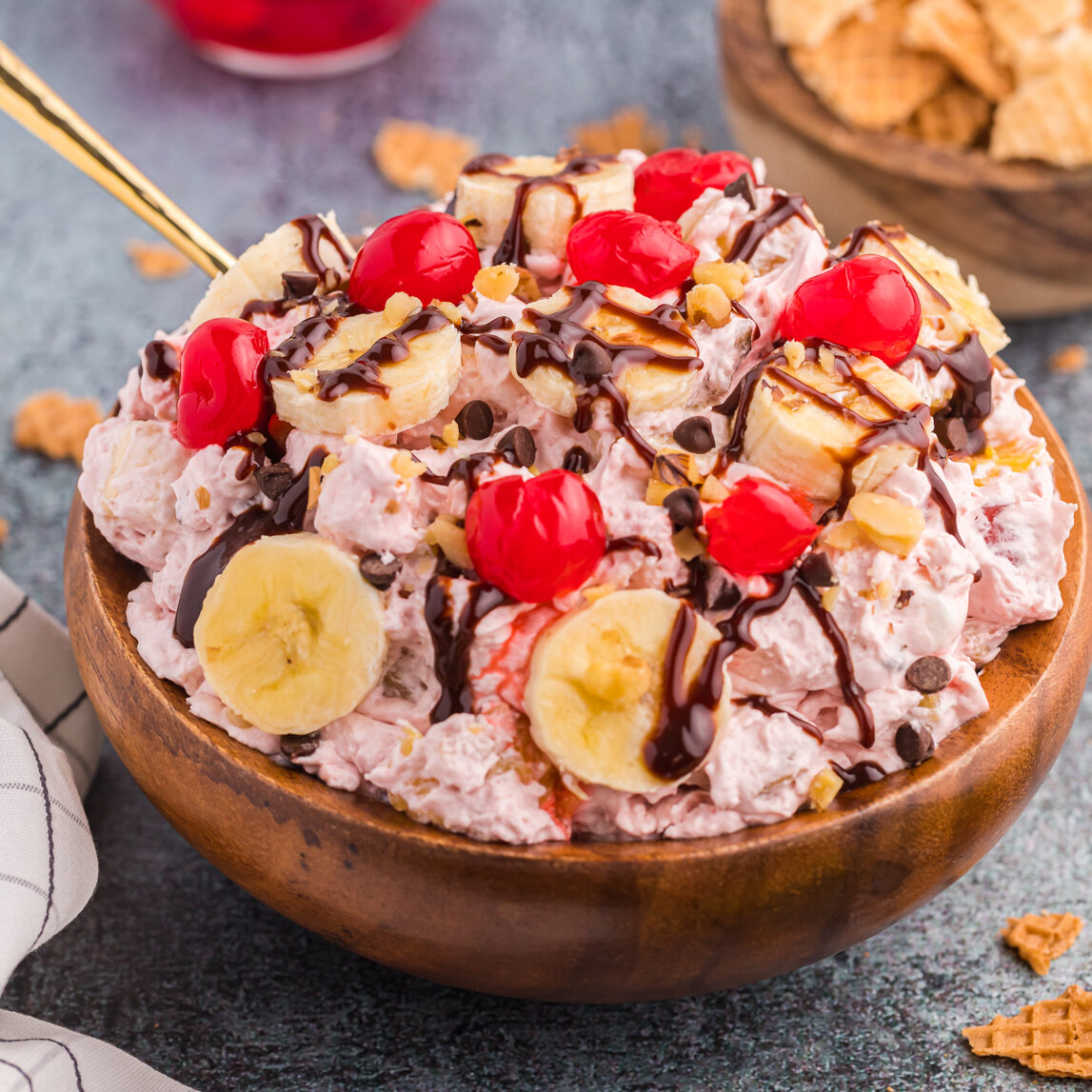 Easy Banana Split Fluff Recipe