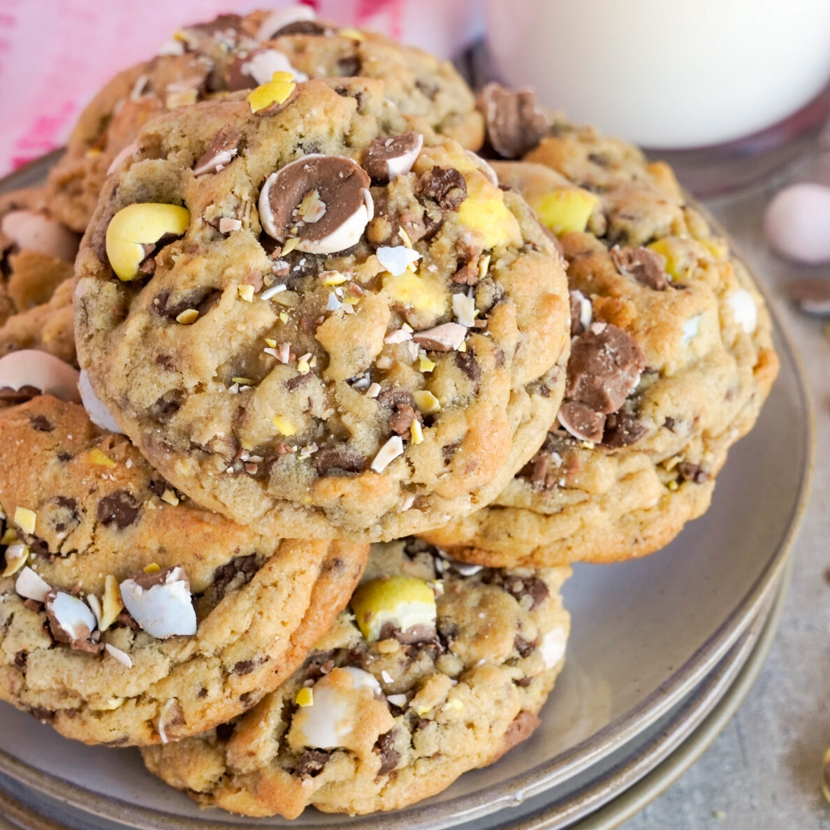 Easy Cadbury Egg Cookies