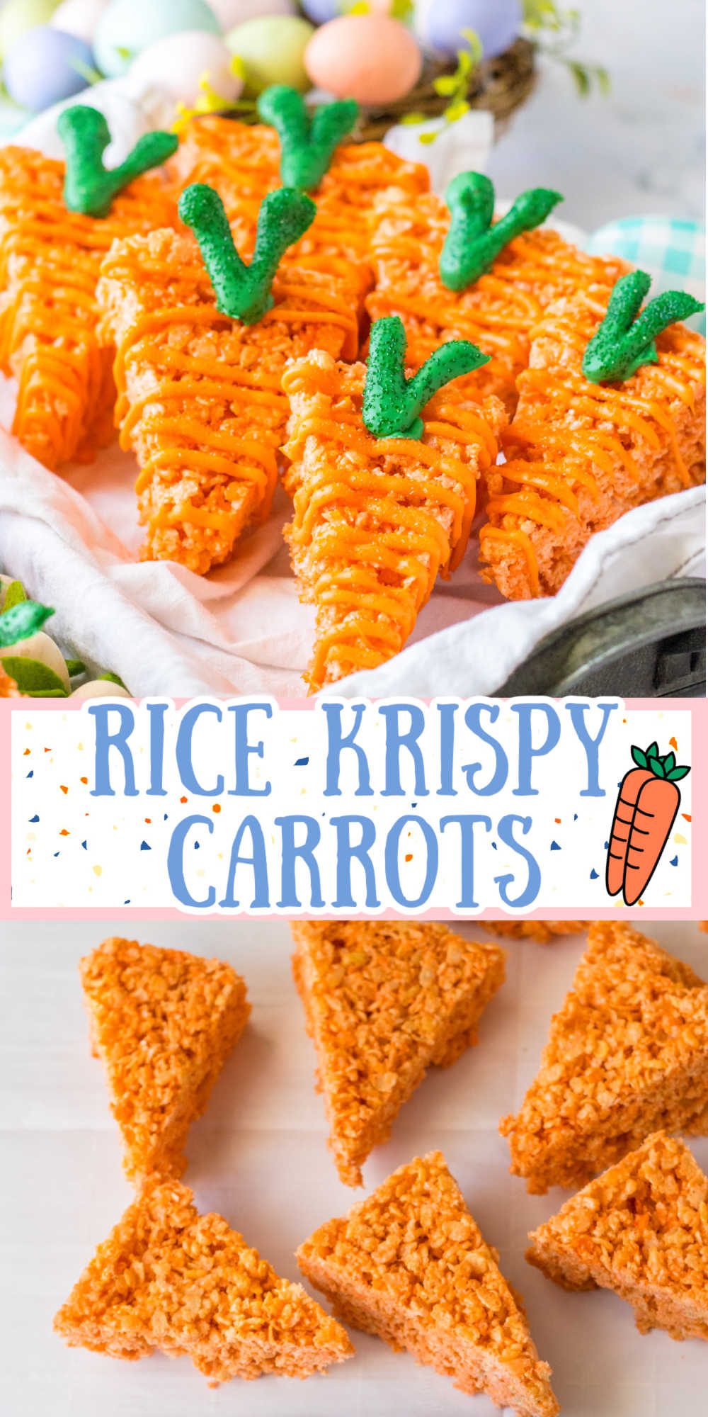 Easy Carrot Easter Rice Krispie Treats Recipe - Play Party Plan