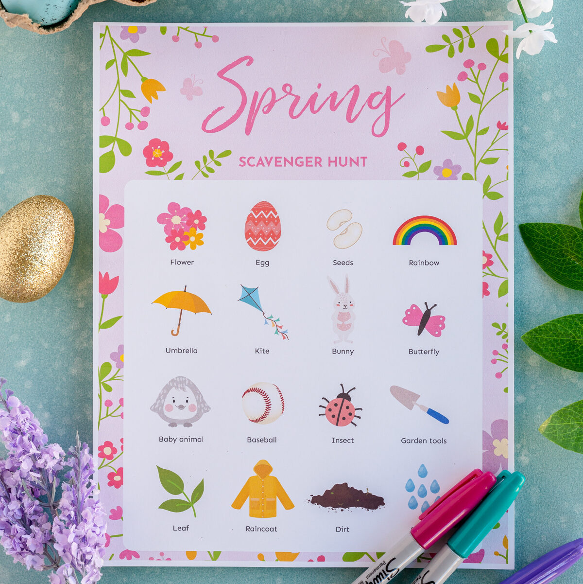 Free Printable Spring Scavenger Hunt