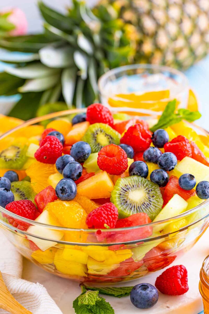 Easy Tropical Fruit Salad with the Best Dressing - Play Party Plan