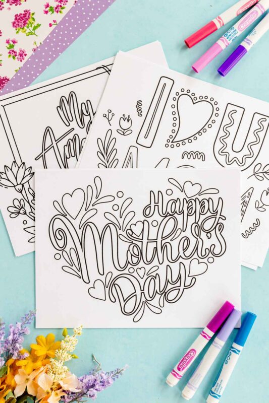 Free Printable Mother's Day Coloring Pages - Play Party Plan