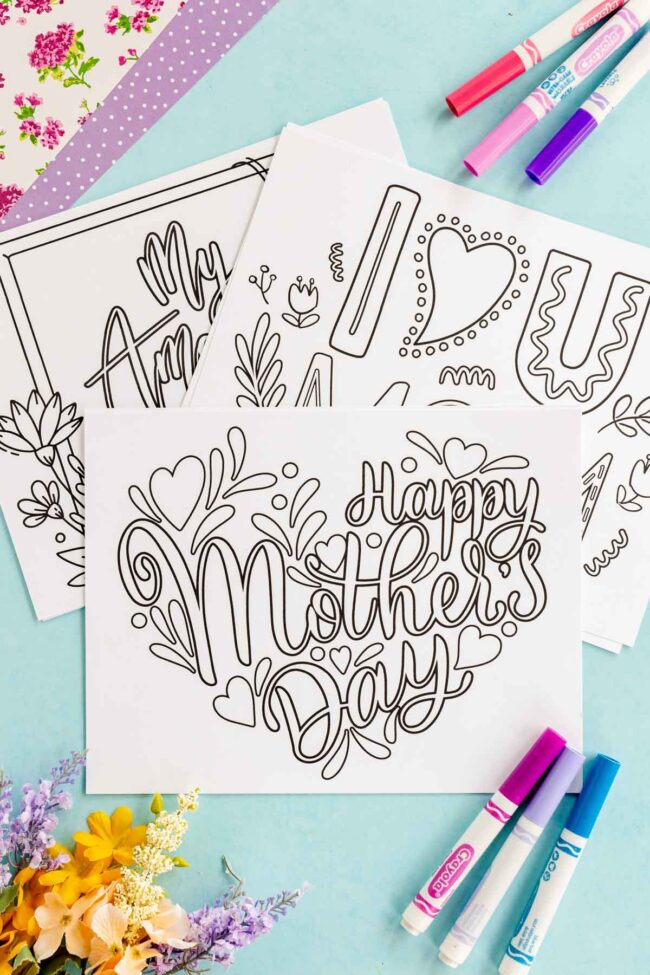 Free Printable Mother S Day Coloring Pages Play Party Plan